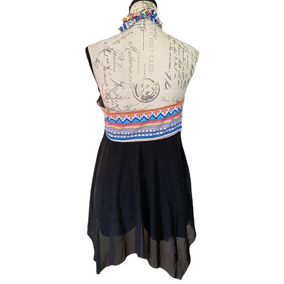 Black One Piece Dress With Shorts Swimsuit Size XL NWOT - Picture 2 of 3